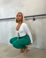 T Ombre Blonde Bob Wigs Straight X Blunt Cut Wigs Wiggins Hair