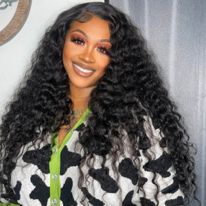 loose deep wave closure wigs