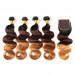 4pcs With Lace Closure