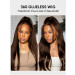 chocolate brown straight wig 