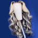 Affordable Black Wig With Blonde Streaks