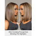 Blonde Wig With  Highlights