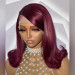 burgundy bob wigs