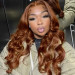 Copper Orange colored Wig