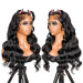 Human Hair Wigs With Zigzag Parting