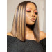 wigs brown with highlights