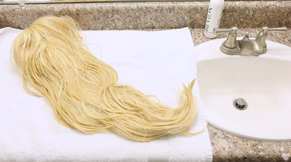 Wash and condition your wig