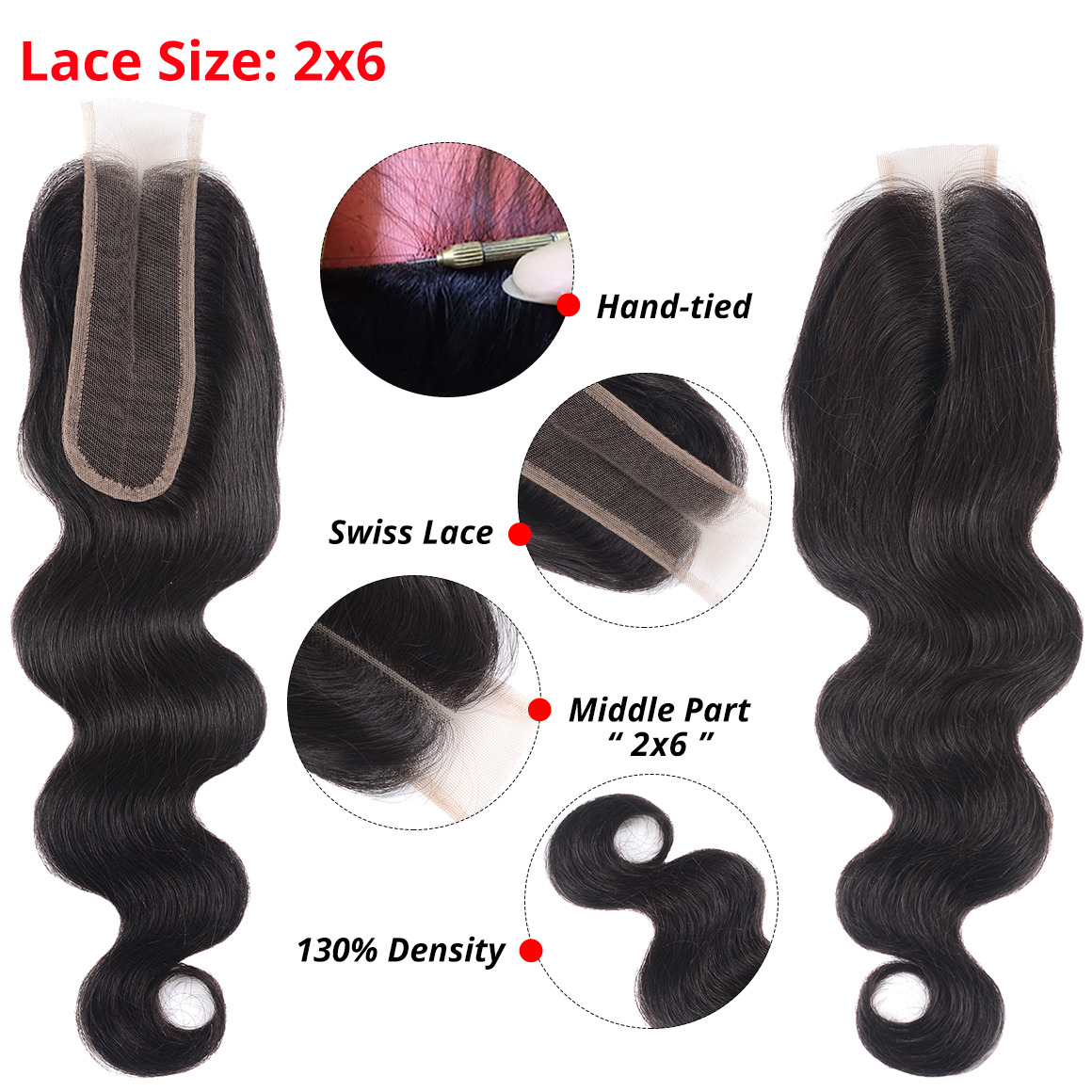 Body Wave Lace Closure